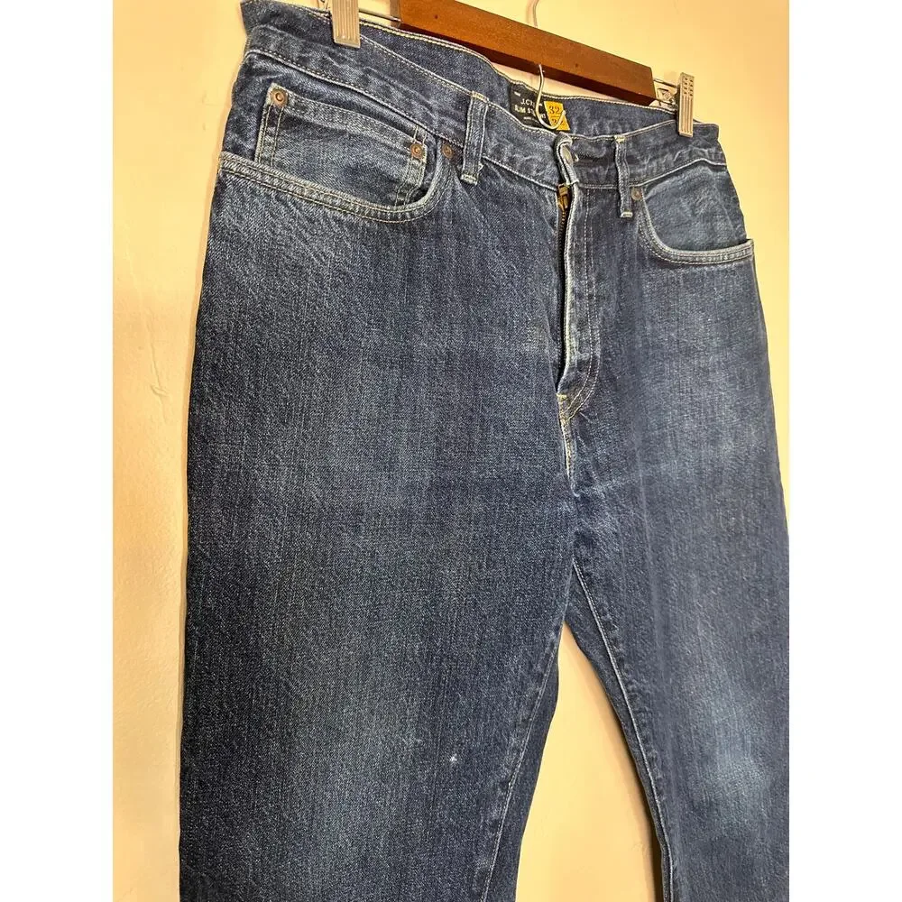 Men's J.Crew Slim Straight Dark Wash Jeans 32x32